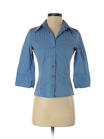 Iz Byer 3/4 Sleeve Button-Down Shirt (view 1)