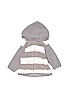 Old Navy 100% Polyester Gray Zip Up Hoodie Size 0-3 mo - photo 1