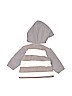 Old Navy 100% Polyester Gray Zip Up Hoodie Size 0-3 mo - photo 2