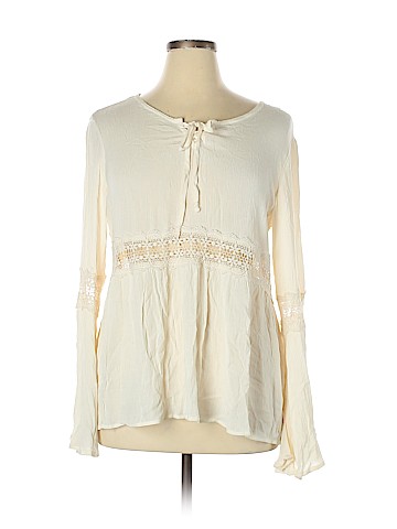 Mossimo Supply Co. Long Sleeve Blouse (view 1)