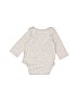 Baby Gap 100% Cotton Gray Long Sleeve Onesie Size 0-3 mo - photo 2