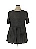 Assorted Brands Gray Short Sleeve Top Size 1X - photo 2