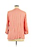 Anne Carson 100% Rayon Orange 3/4 Sleeve Blouse Size XL - photo 2