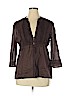 SONOMA life + style 100% Cotton Brown Long Sleeve Blouse Size XL - photo 1