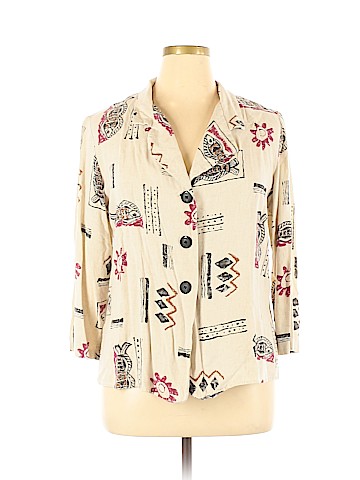 DressBarn 3/4 Sleeve Button-Down Shirt (view 1)