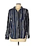Vanilla Star 100% Cotton Blue Long Sleeve Button-Down Shirt Size M - photo 1