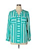 Notations Teal Long Sleeve Top Size XL - photo 1