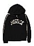 Justice Black Zip Up Hoodie Size 12 - photo 1
