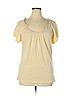 Ann Taylor LOFT 100% Cotton Yellow Short Sleeve Top Size XL - photo 1