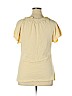 Ann Taylor LOFT 100% Cotton Yellow Short Sleeve Top Size XL - photo 2