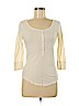 Lucky Brand Ivory 3/4 Sleeve Henley Size M - photo 1