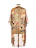 Dina Be 100% Polyester Tan Kimono Size M - photo 2