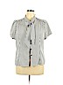 Belle Poque Gray Short Sleeve Blouse Size XL - photo 1