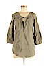Tribal Jeans 100% Cotton Green 3/4 Sleeve Blouse Size M - photo 1