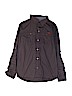 7 For All Mankind 100% Cotton Gray Long Sleeve Button-Down Shirt Size L (kids) - photo 1