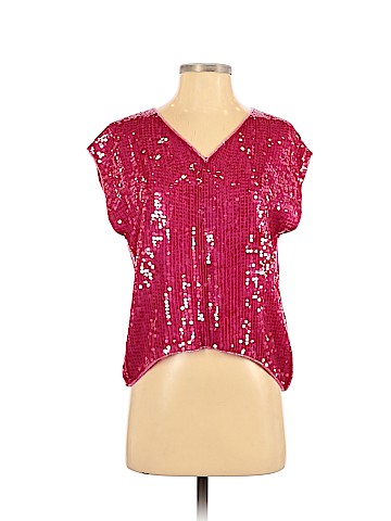 Neiman Marcus Short Sleeve Silk Top (view 1)