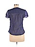Ann Taylor LOFT 100% Polyester Blue Short Sleeve Blouse Size 6 (petite) - photo 2