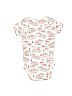 Carter's 100% Cotton Print White Short Sleeve Onesie 0-3 MO / 3 MO - photo 2
