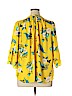 Violet & Claire 100% Polyester Yellow 3/4 Sleeve Blouse Size 1X - photo 2