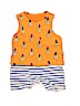 Baby Gap 100% Cotton Stripes Orange Short Sleeve Outfit Size 3-6 mo - photo 1