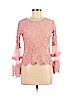Say What? Pink Long Sleeve Blouse Size M - photo 1
