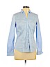 H&M Blue Long Sleeve Button-Down Shirt Size 10 - photo 1