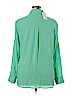 Express 100% Polyester Green Long Sleeve Blouse Size XL - photo 2