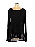 BCBGMAXAZRIA 100% Modal Black Long Sleeve Top Size L - photo 1