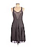 Catherine Malandrino 100% Silk Gray Casual Dress Size 8 - photo 1