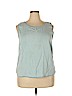 Unpublished 100% Lyocell Blue Sleeveless Blouse Size XXL - photo 1