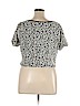 Lane Bryant 100% Polyester Black Short Sleeve Blouse Size 14 - 16 Plus - photo 2