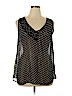 Avenue 100% Polyester Black Sleeveless Blouse Size 14 - 16 Plus - photo 1