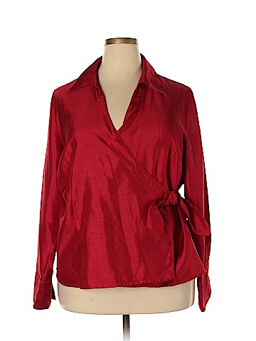 JM Collection Long Sleeve Blouse (view 1)