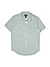 Gap Kids 100% Cotton Solid Green Short Sleeve Button-Down Shirt Size L (youth) - photo 1