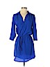 Aqua 100% Polyester Blue Casual Dress Size XS - photo 1