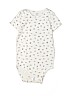 Carter's 100% Cotton Print White Short Sleeve Onesie 18-24 MO / 24 MO - photo 1