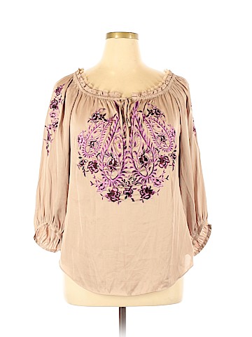 White House Black Market Long Sleeve Blouse (view 1)