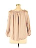 White House Black Market 100% Polyester Tan Long Sleeve Blouse Size XL - photo 2