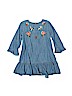 Zara 100% Cotton Graphic Blue Dress Size 6 - photo 1