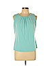 Calvin Klein Blue Sleeveless Blouse Size L (petite) - photo 1