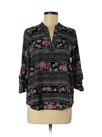 Pink Rose 3/4 Sleeve Blouse (view 1)