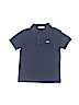 Lacoste 100% Cotton Solid Blue Short Sleeve Polo Size 6 - photo 1