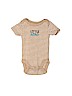 BABIES R US 100% Cotton Tan Short Sleeve Onesie Size Newborn - photo 1