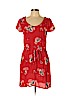 American Eagle Outfitters 100% Viscose Red Casual Dress Size 10 - photo 1