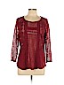Lucky Brand Red Long Sleeve Top Size L - photo 1