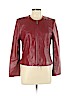 Classiques 100% Leather Burgundy Leather Jacket Size L (petite) - photo 1
