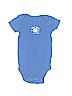 Carter's 100% Cotton Blue Short Sleeve Onesie 0-3 MO / 3 MO - photo 1