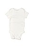 Carter's 100% Cotton White Short Sleeve Onesie Size Newborn - photo 1