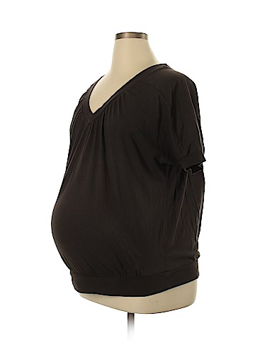 Duo Maternity Short Sleeve Blouse (view 1)