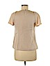 Ann Taylor 100% Polyester Tan Short Sleeve Blouse Size 6 (petite) - photo 2